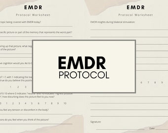 Uwaga dotycząca terapii EMDR: Protokół EMDR, Arkusz roboczy dotyczący traumy, Arkusz roboczy dotyczący terapii, Narzędzie dla terapeuty, Zasób terapeutyczny
