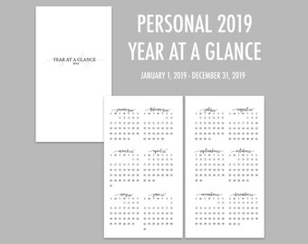 year at a glance etsy