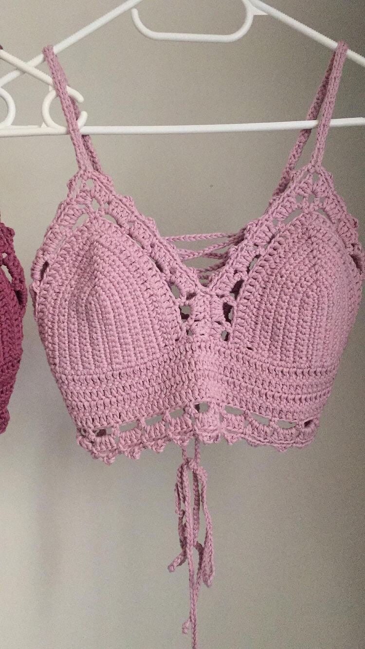 Crochet bralette top S-M | Etsy