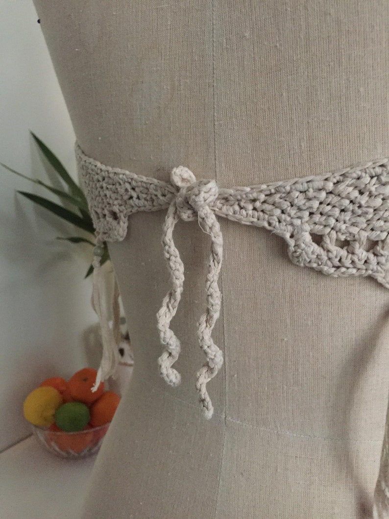 Fringe crochet top bralette xs-m