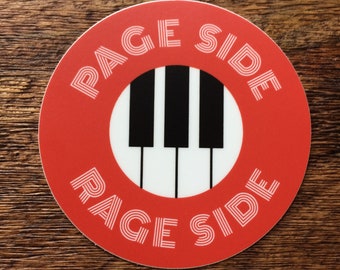 Page Side Rage Side Sticker
