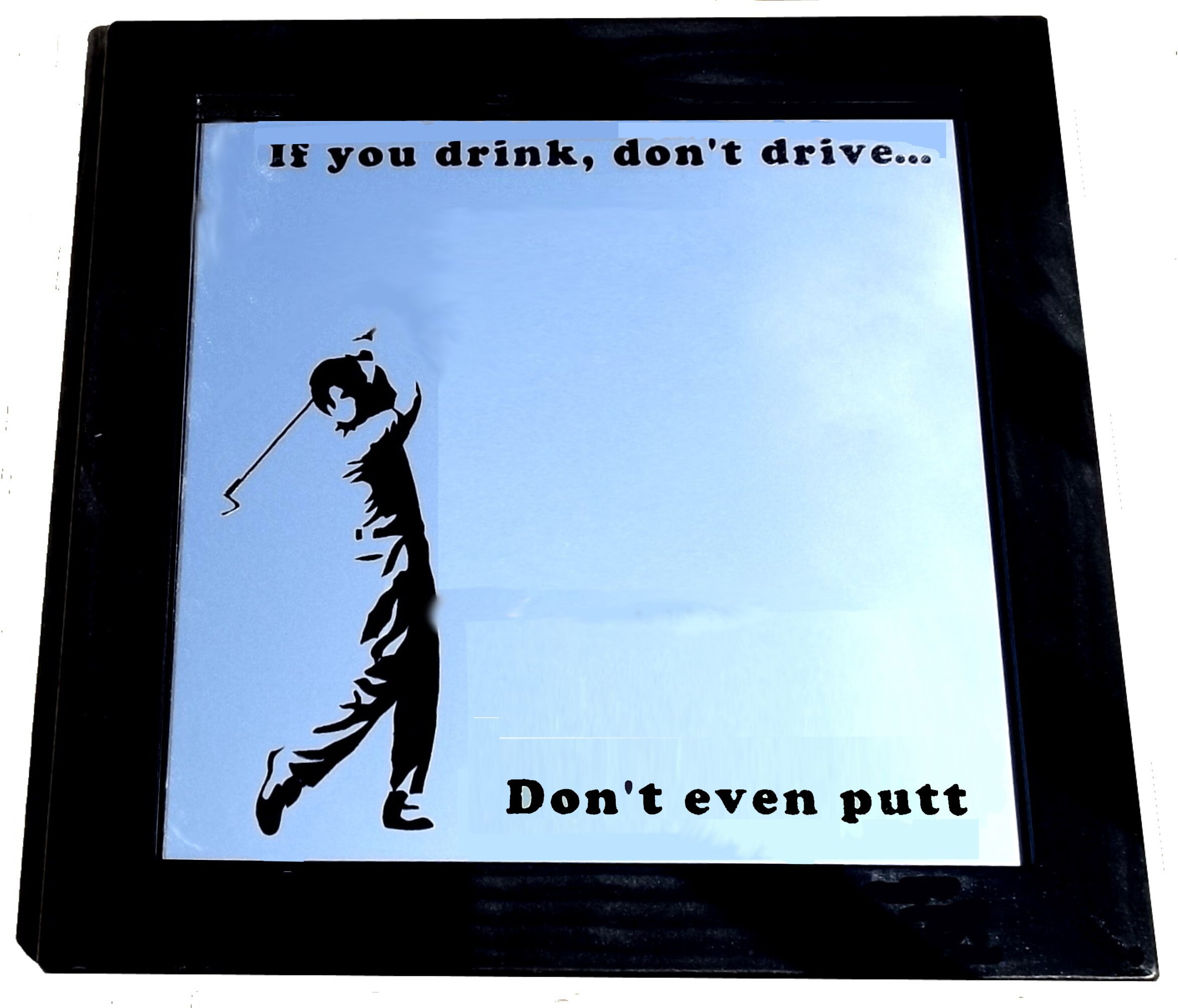 Golf Mirror Mirror for Golfers Engraved Golf Mirror Golf Etsy