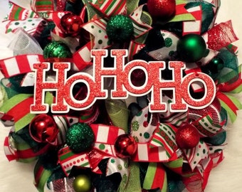 christmas wreath etsy