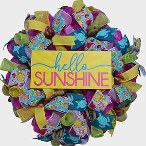 Summer wreath, hello summer wreath, hello wreath, welcome summer wreath, popsicle wreath, summer wreaths, summer decor, door wreath summer