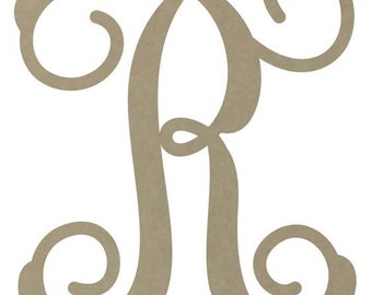 letter "R" MONOGRAM letter  12"