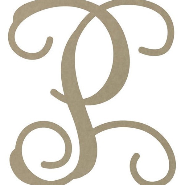 letter "P" MONOGRAM letter  12"