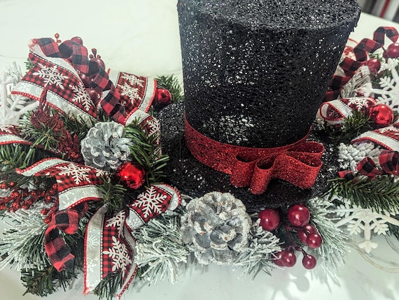 Christmas Centerpiece, Christmas center piece, elegant Christmas centerpiece, table centerpieces, long centerpiece, Christmas wreath