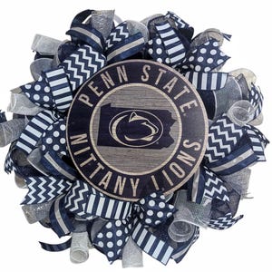 Penn State wreath, college wreath, Penn State, college decor, graduation wreath, collegiate decorations, Penn State decorations, sports
