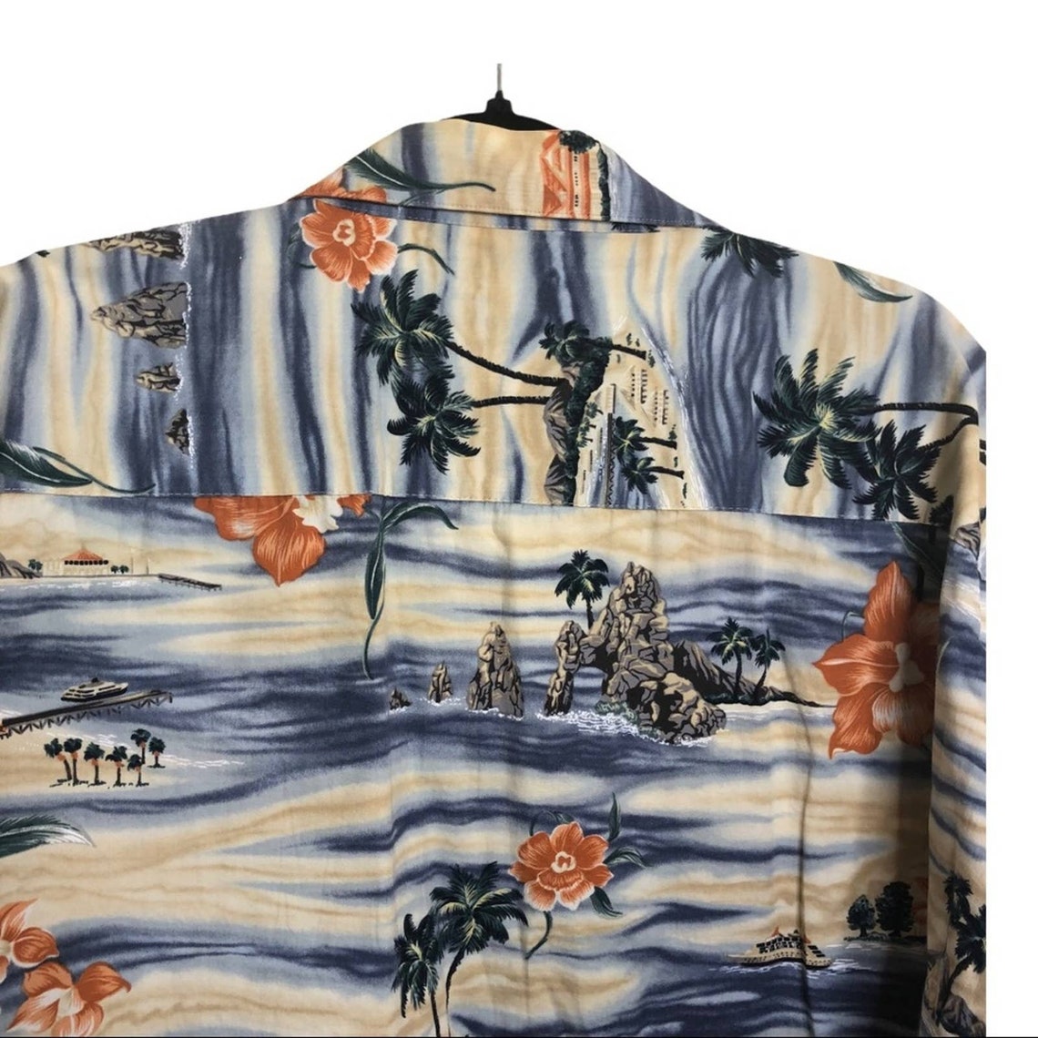Vintage Pierre Cardin Hawaiian shirt floral palms ship luxury | Etsy