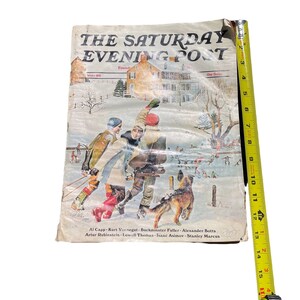 Vintage Saturday Evening Post magazine winter 1971 Ephemera