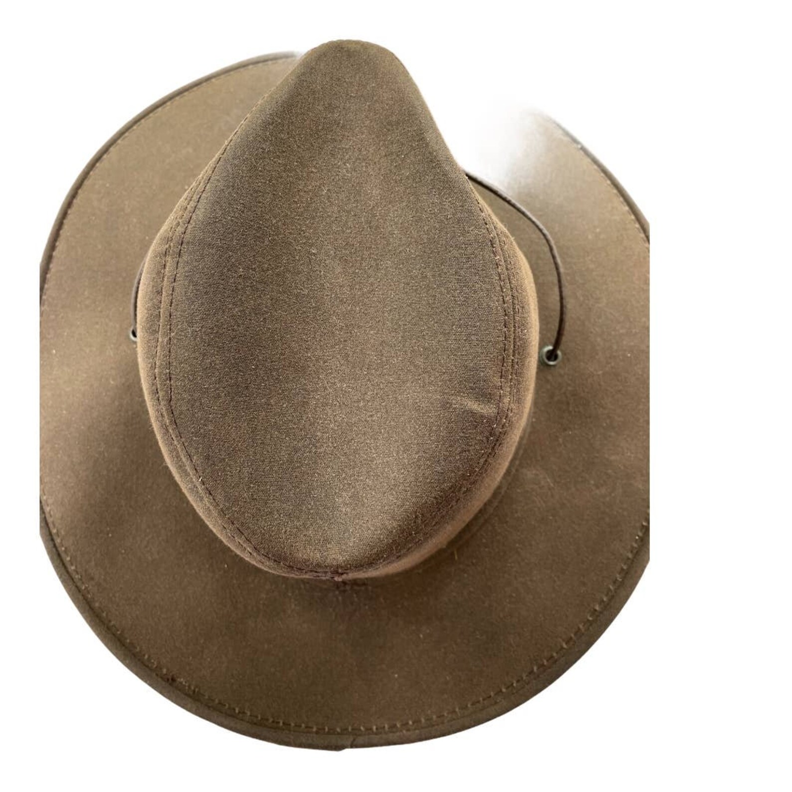 Vintage Henschel Hat Co Brown leather Western Cowboy Hat Large Etsy