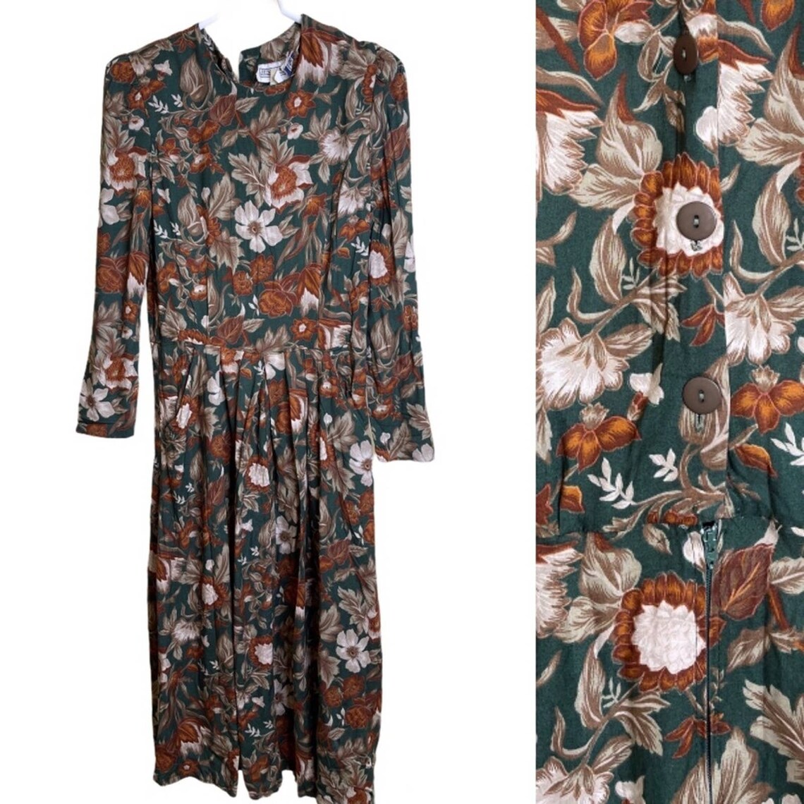 jessica howard green floral dress