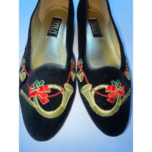 velvet christmas flats