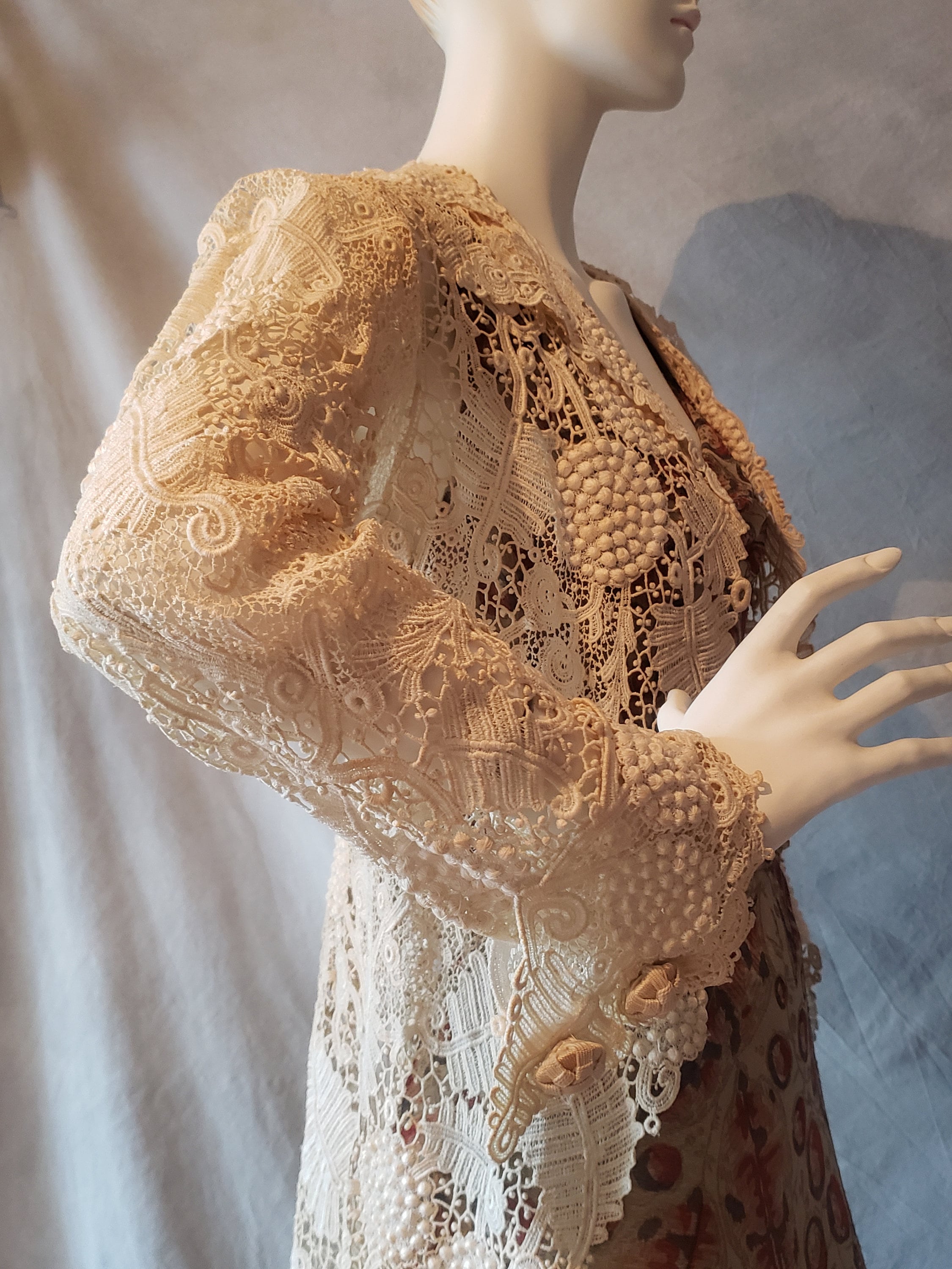 Victorian Irish Crochet 3D Antique Lace Edwardian Equestrian - Etsy