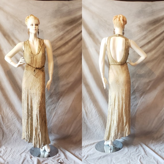 30s Hickson Inc. Gold Bullion Metallic Lame Art De