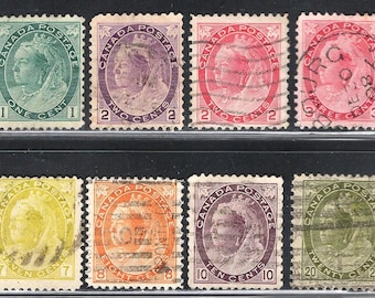 Serie Reina Victoria - Sellos de Canadá SCV 264.10 EE. UU. - Emisión numerada 1898-1902