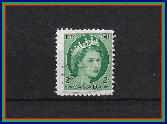 エリザベス女王切手50枚 - カナダ - 1954年 - 緑色 - 色別切手 - Etsy 日本