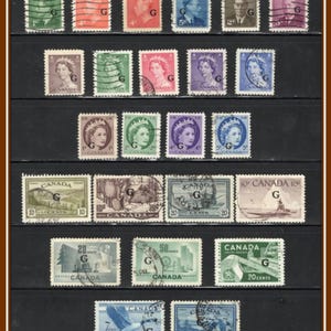 Canada Stamps - Officials - Government Stamps Group