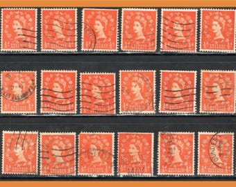 イギリス女王エリザベス2世 1952年 4ペンス切手（希少） - Etsy 日本
