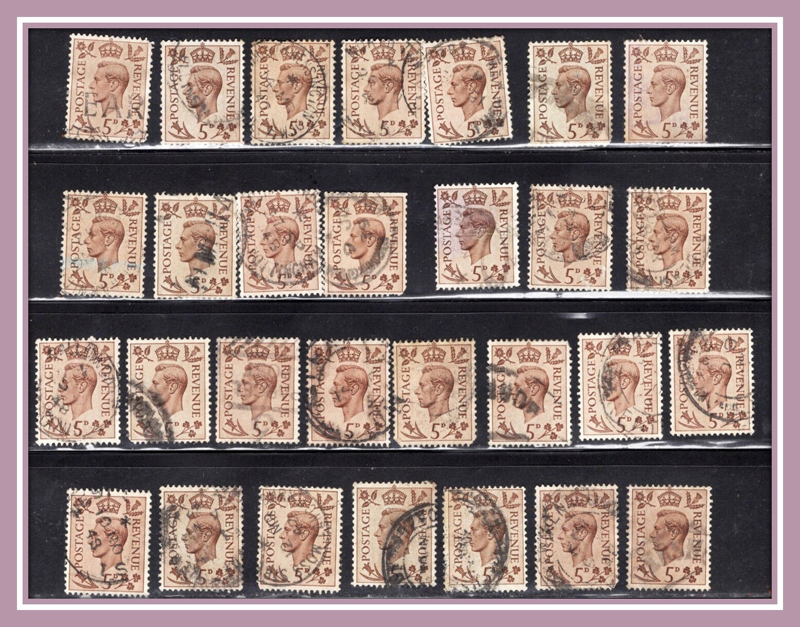 30 King VI Stamps 1938 Light Brown Stamps by Etsy