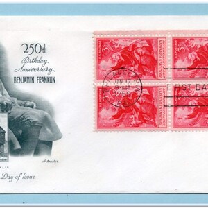 USA - Benjamin Franklin First Day Cover - 1956