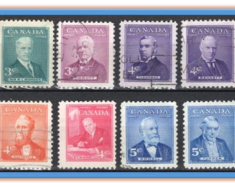 Set Canadese premiers: postzegels jaren 50