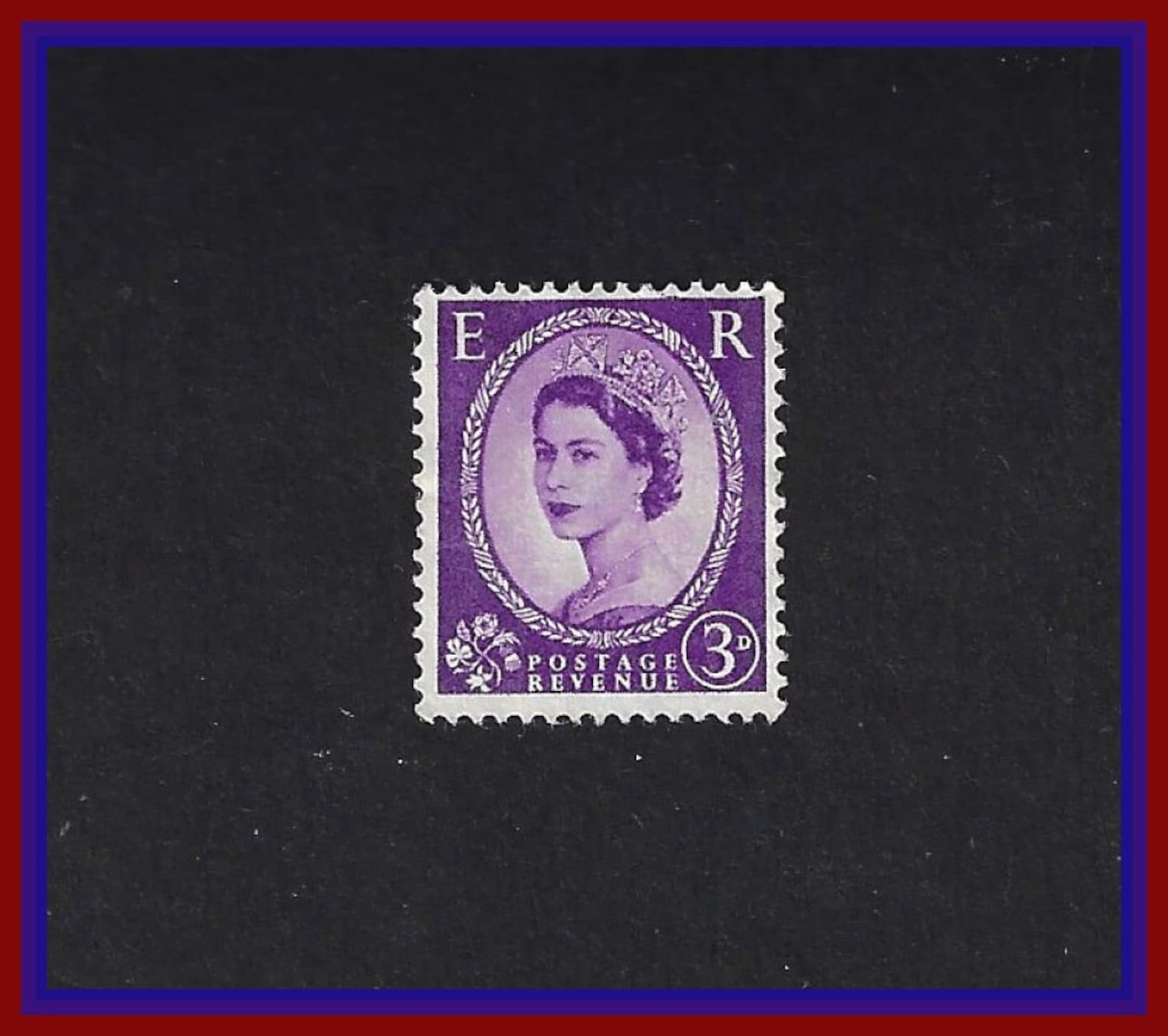 100 Queen Elizabeth Stamps 1952 Great Britain Purple Etsy