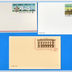 USA Pre-stamped Postcards - Postal Stationary