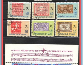 50 Haiti Unused and Used Stamps Issued in 1945 to 1959 - Etsy