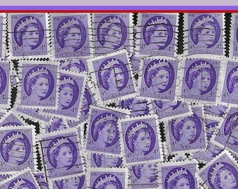 エリザベス女王切手 ブルー系 43枚 エリザベス2世ワイルディング女王の切手、未使用の英国切手4枚 - Etsy 日本