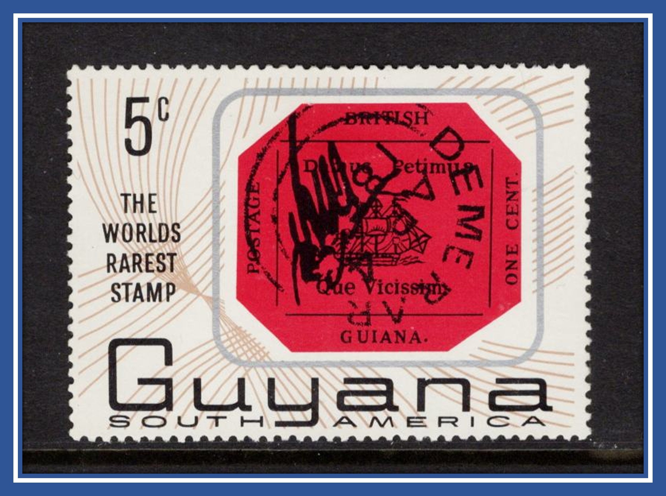 British Guiana - Guyana's 1-cent Magenta Issue - Honoring