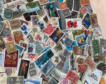 Canada Stamps Grab Bag - Mix of 100 Stamps - All Different