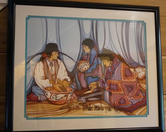 Amado Pena Print Matted 8x10 Mestizo Series Valle Azul