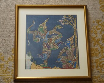 Thai Silk Painting Etsy