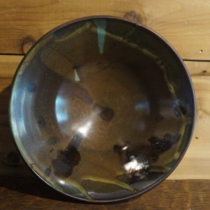 Mid Century Raku Pottery Bowl