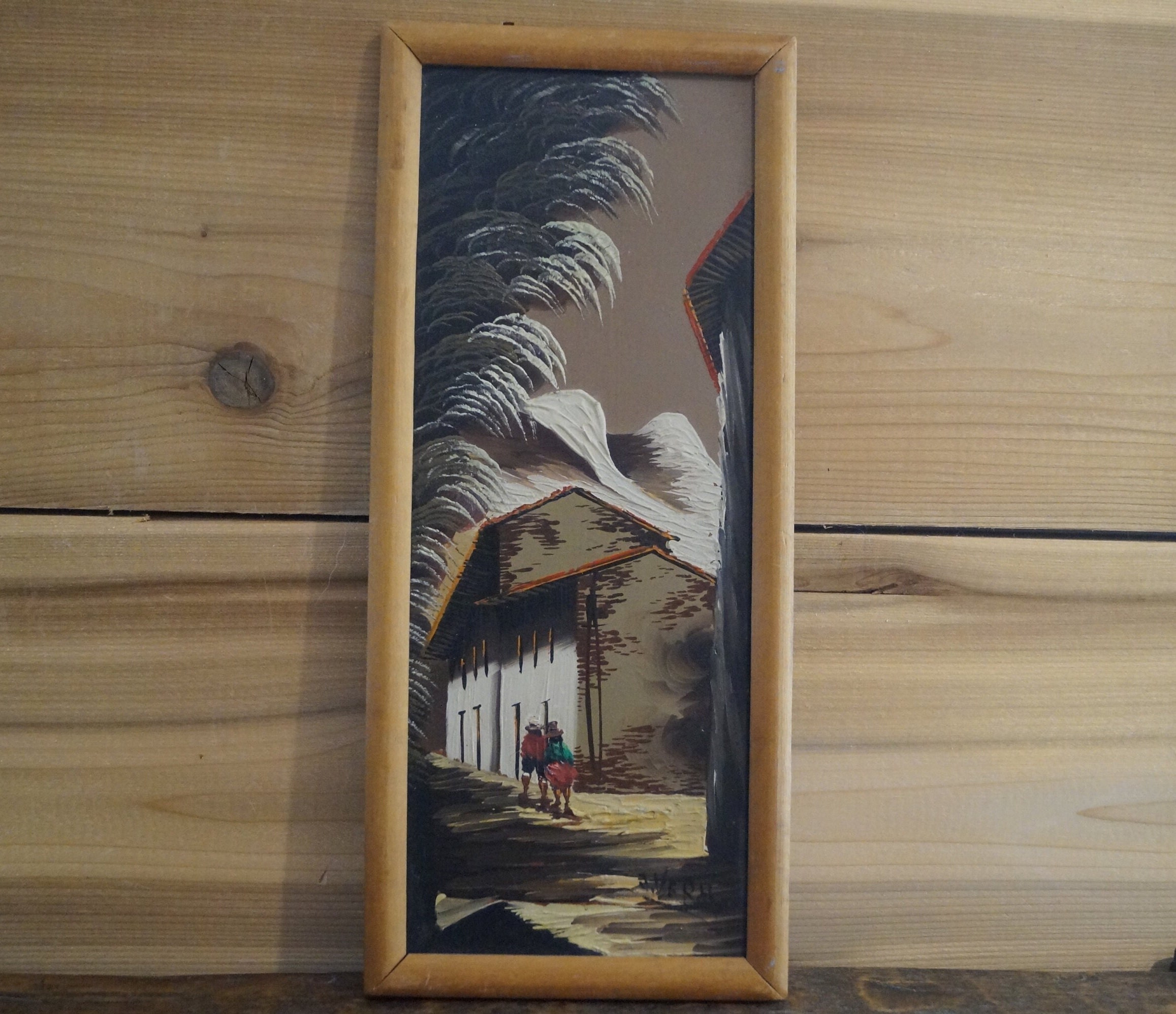 Mid Century J Vera Original Peruvian Painting