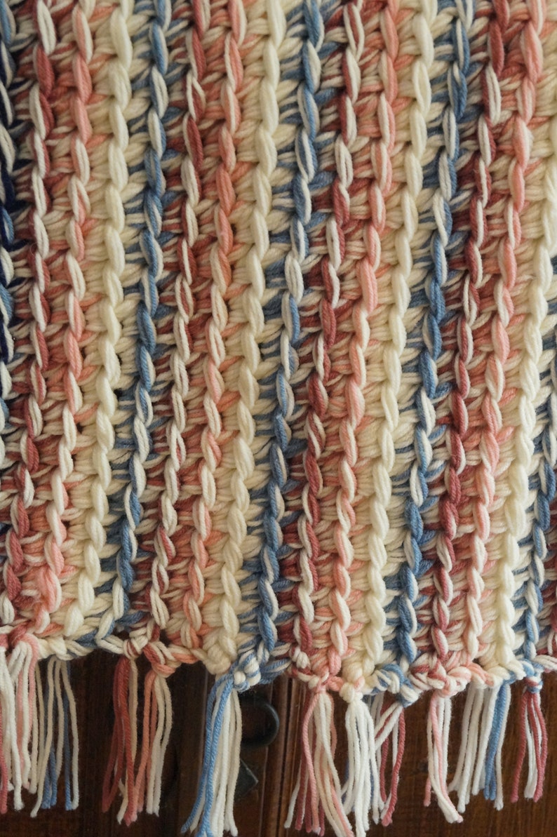 Vintage Thick and Chunky Knitted Table Runner Vintage Woven Etsy