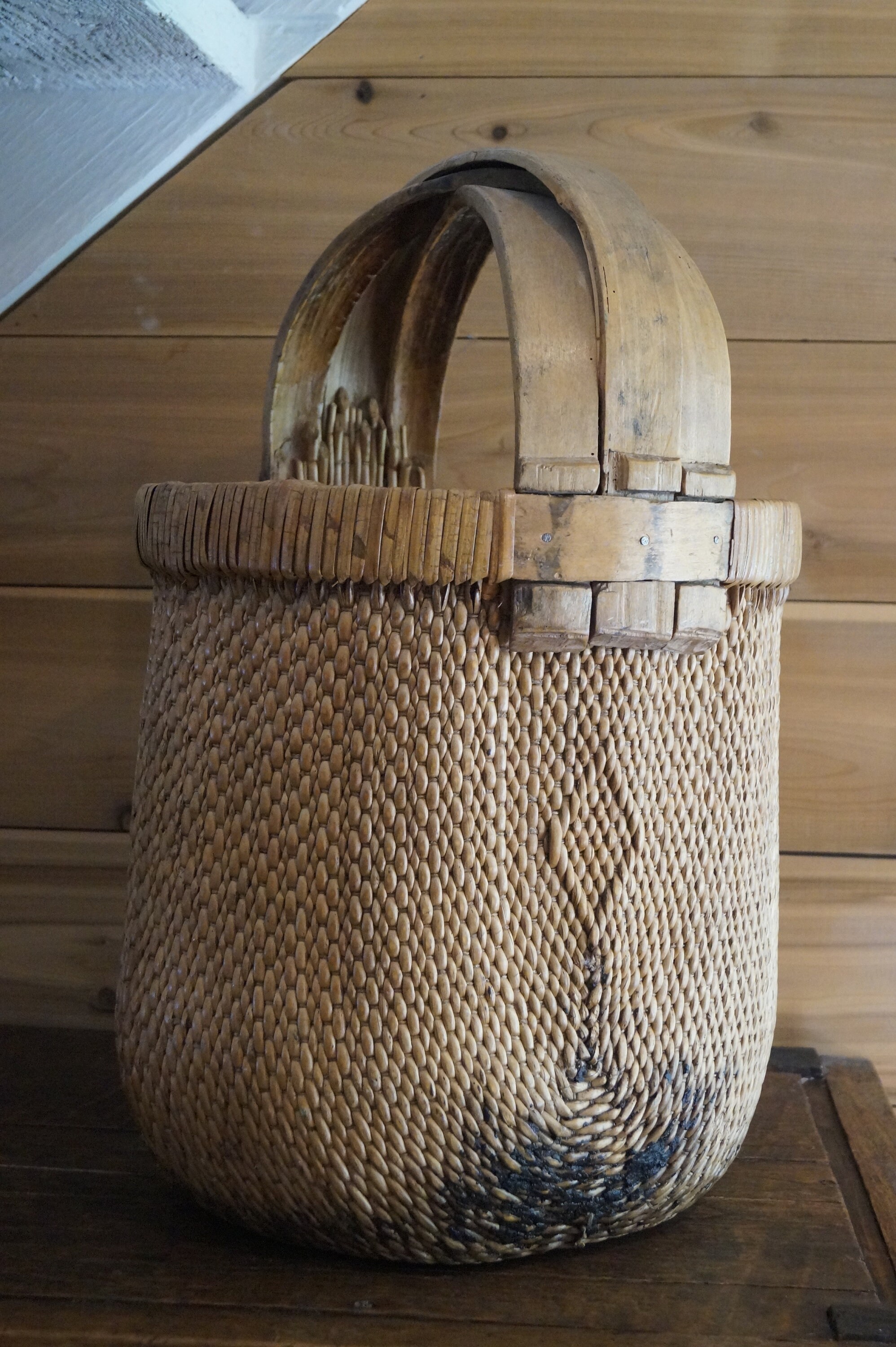 Large Antique Chinese Rice Basket Old Chinese Basket Etsy