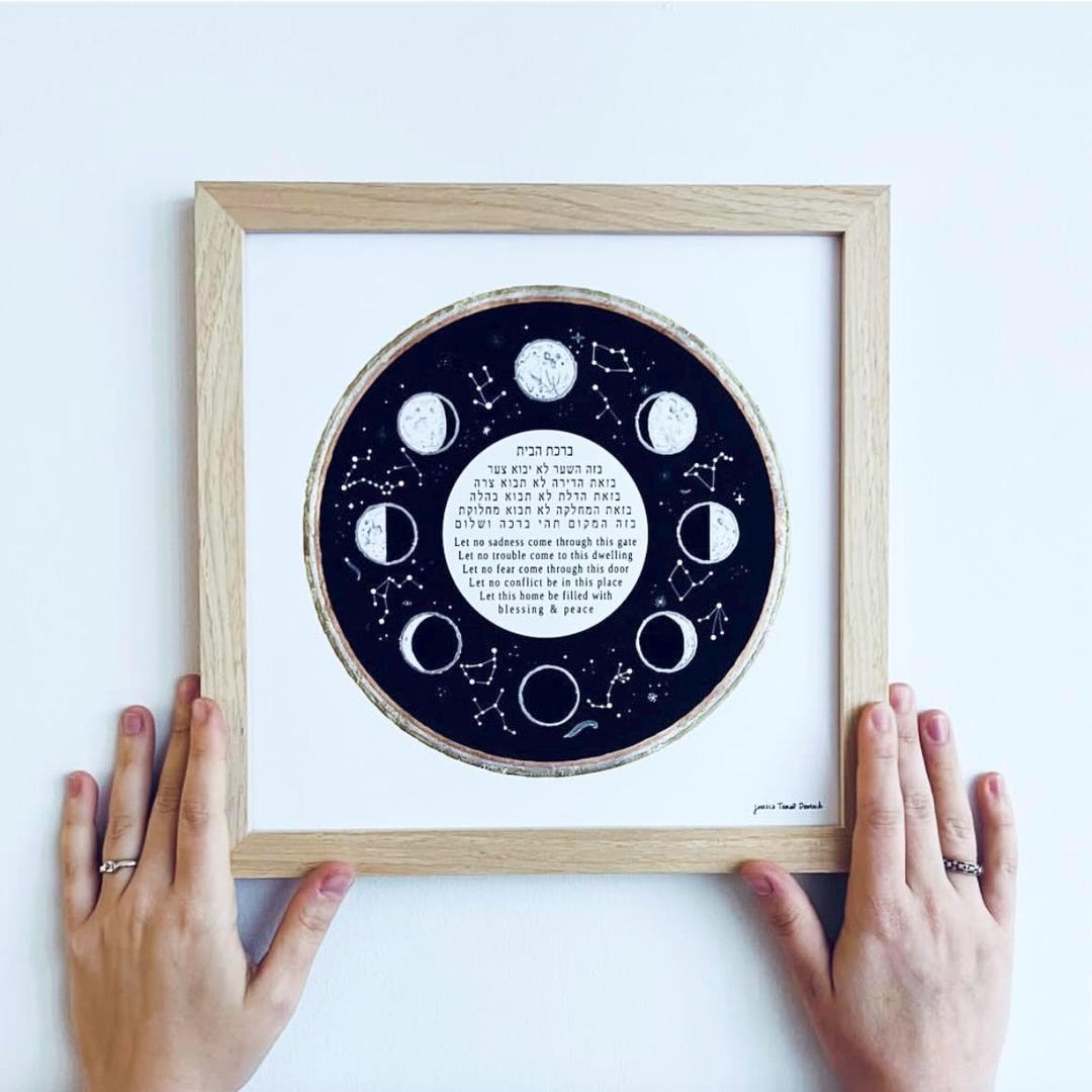 Framed Moon Cycle Home Blessing
