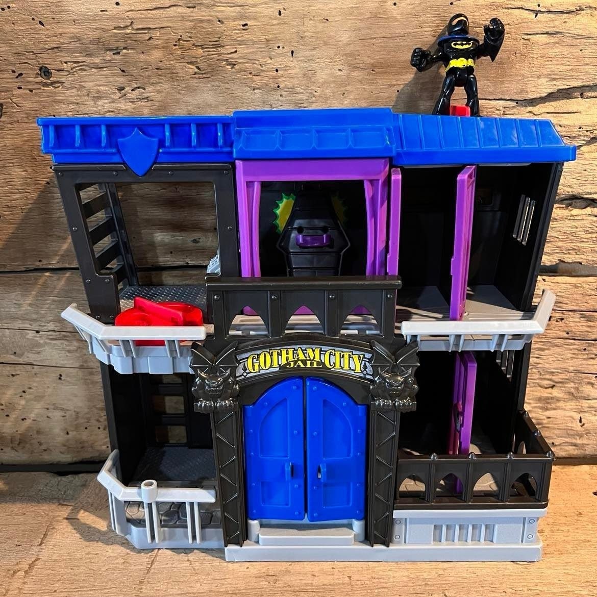 Imaginext DC Super Friends Batman Gotham City Jail Playset - Etsy, image size:1170x1170