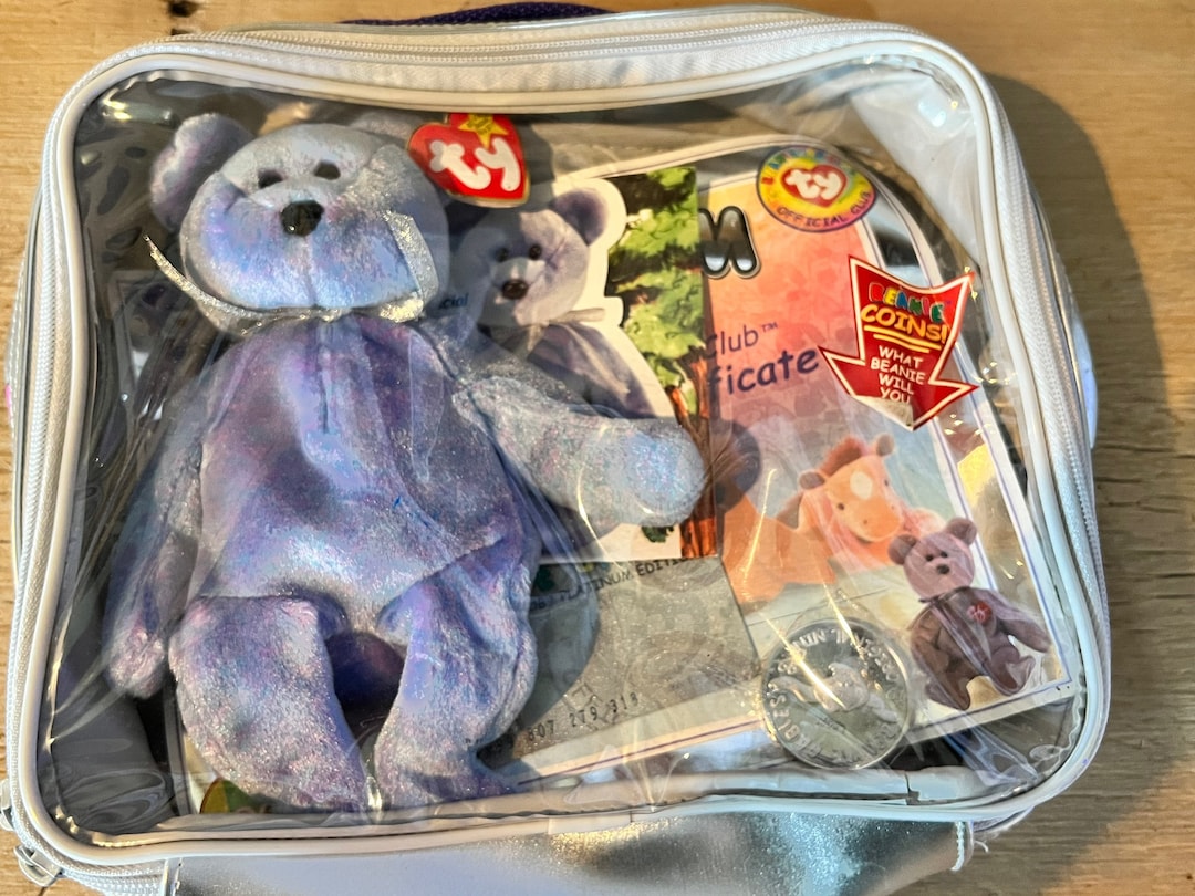TY Beanie Babies Official Club Platinum Edition 1999 Membership Kit Etsy