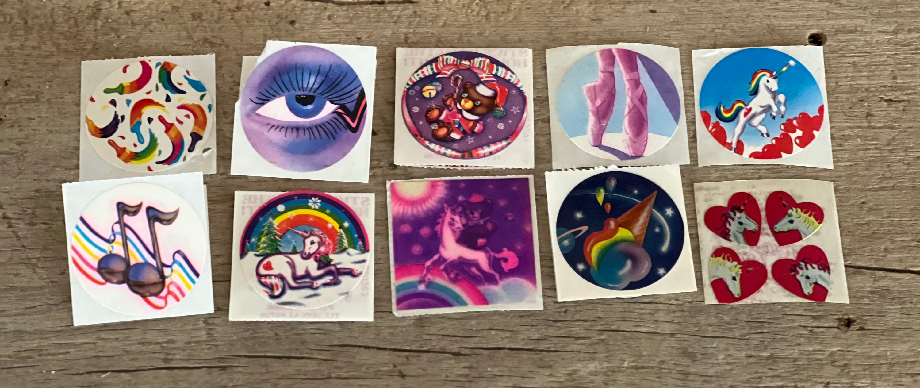 Vintage Lisa Frank Stickers- Choice sticker- 2 inch