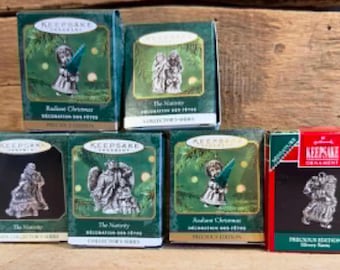 Hallmark Keepsake Miniature Precious Edition Pewter Choice Ornament