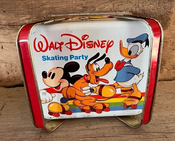 その他 Disney Mickey Mouse Skating Party Tin Walt Disney Skating
