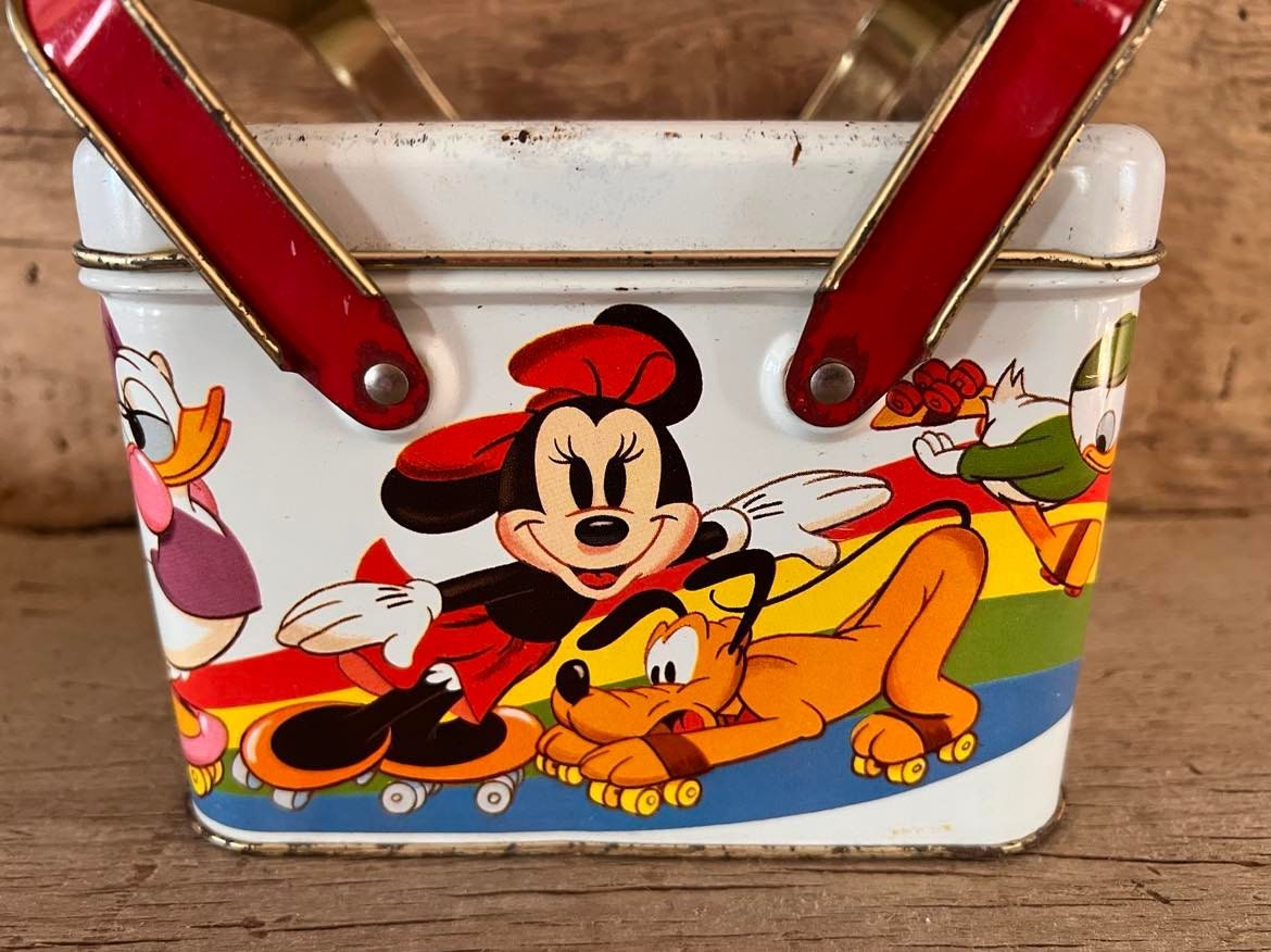 その他 Disney Mickey Mouse Skating Party Tin Vintage Mickey Mouse