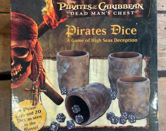 Disneys Pirates of the Caribbean at worlds end Pirates Dice Game- NIB-