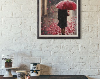 PRINTABLE Picture Roses In The Rain Digital Download