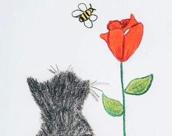 Kitty y Abeja Nota Juego de 5