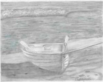 barco en la playa