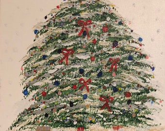 Árbol de Navidad en la nieve